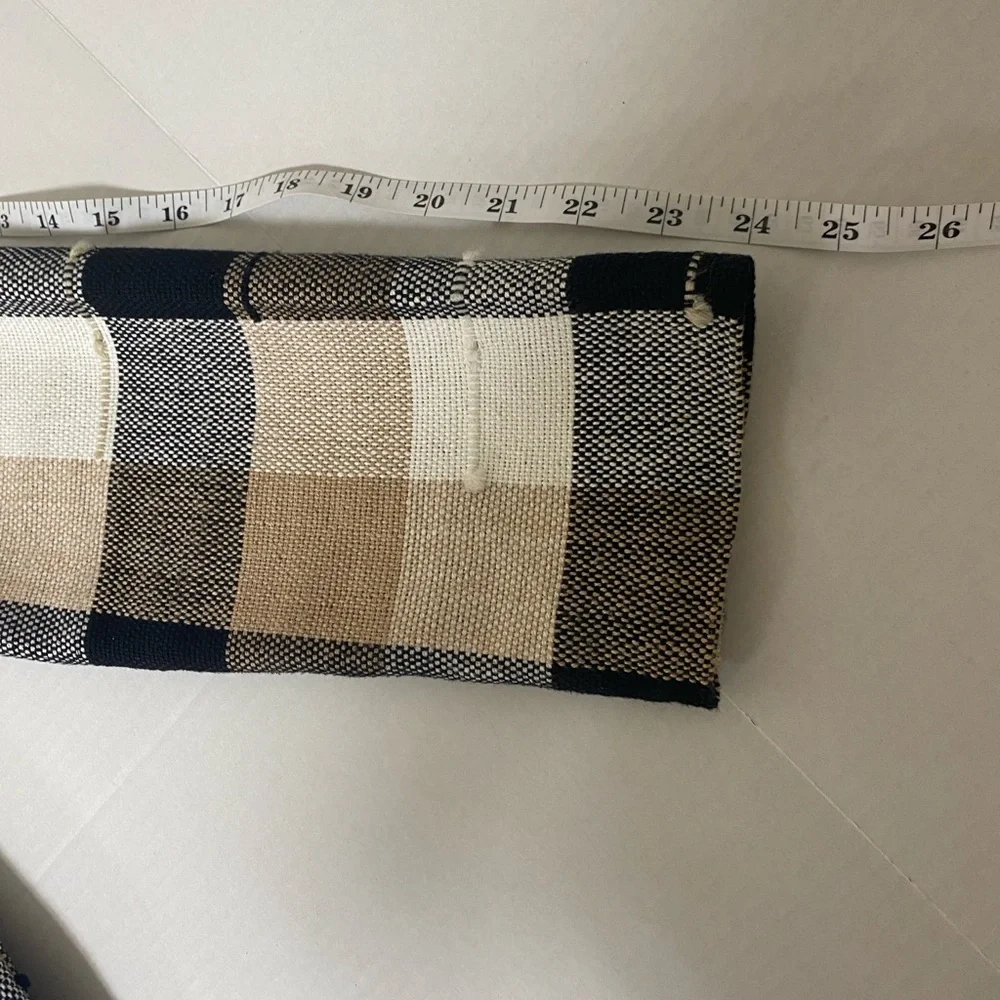 Ana’s Fashions, Women's Plaid Blazer - Black, Brown, Cream, Small